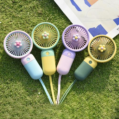 夏日里的清涼伴侶 電扇隨身可愛(ài)學(xué)生電風(fēng)扇充電夜燈手持小風(fēng)扇